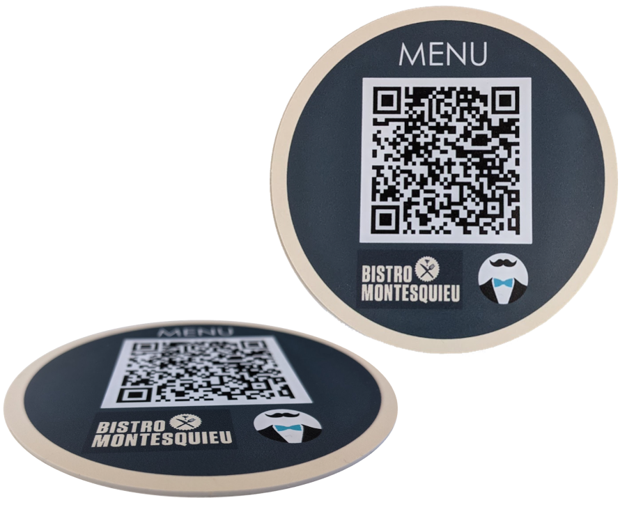 pastille qr code pvc