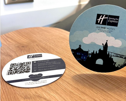 sous-bock-carton-recycle-holiday-inn