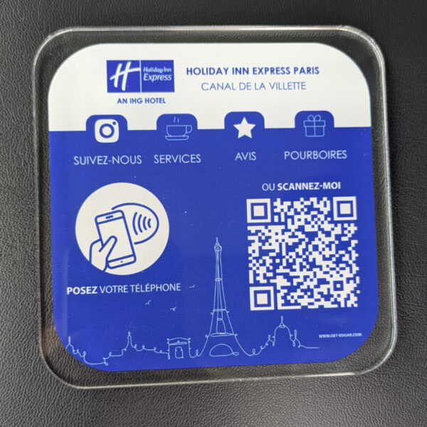 Plaque NFC Holiday Inn Paris La Villette