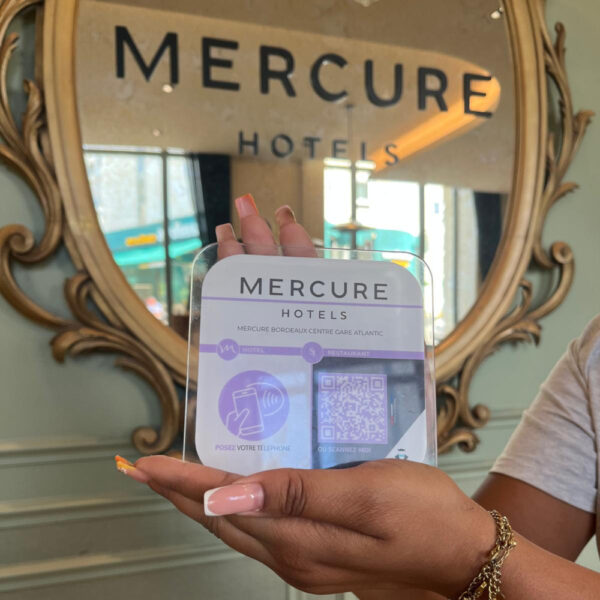 Plaque NFC Mercure Bordeaux Gare 1