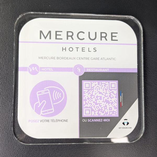 Plaque NFC Mercure Bordeaux Gare 2